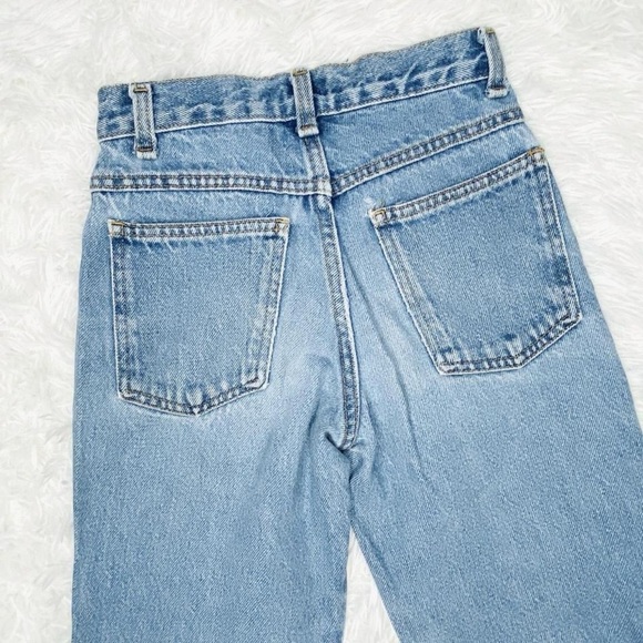 Vintage Y2K Xhilaration Girls SZ (8) Light Wash Floral Embroidered Flare Jeans - Picture 4 of 6